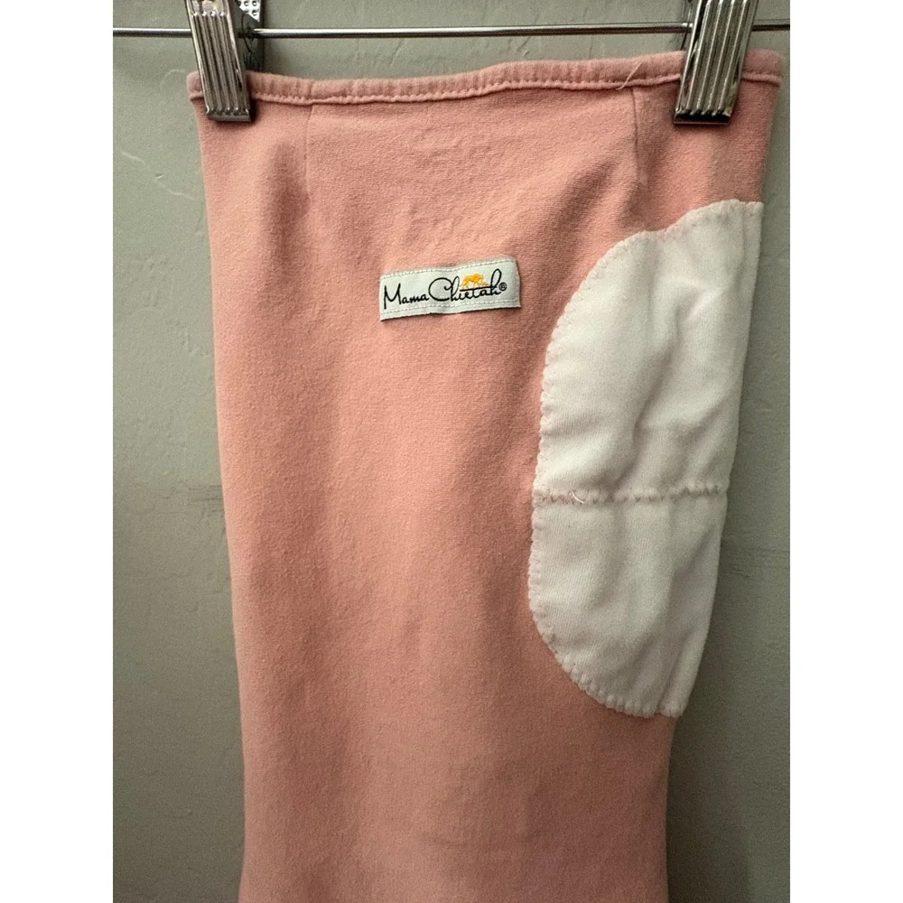 Mama Cheetah Organic Cotton Baby Swaddle Pink Small/Medium 7-14 lbs EUC